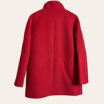 J.Crew Watermelon Pink Red Cocoon Wool Blend City Coat Size 10 Photo 7