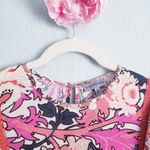 Anthropologie  Conditions Apply Floral Ruffle Shirt Photo 3