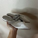 Birdies  The Swan mules flats in silver velour crystal bracelet strap WOMENS 7.5 Photo 1