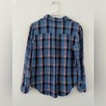 Madewell Blue Plaid Flannel Shacket Shirt Gorpcore Country Fall Size Small Photo 1