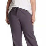 Croft & Barrow Caslon Nordstrom 100% Linen Wide Leg Brown Casual Pants Drawstring Women Sz 18W Photo 0