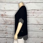 Isaac Mizrahi Live! NWT 1X Black & Gray Colorblock SOHO Relaxed Knit Top Shirt Photo 1