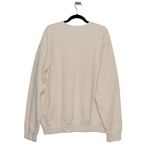 Sporty & Rich 100% Cotton Cream Crewneck Sweatshirt Size Large Made in USA Photo 2