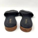 Kaanas  Pekan Ruched Black Leather Slides‎ Slip On Sandals Shoes Women’s Size 6 Photo 8