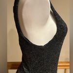 Green Dragon California Black Metallic Silver T Shirt Dress Cut Out Bow Sz S Photo 5