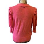 Davi & Dani  Pink Puff Sleeve Sweater size medium Photo 3