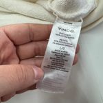 Vince Sweatshirt Womens Large Cream Pullover 1/2 Zip Cotton Blend Casual Tan Photo 5