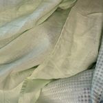 Umgee  Mini Dress Sz LG Green Ruffled Flutter Sleeve & Collar Spring Wedding Photo 6