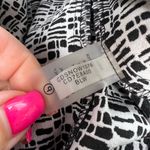 Calvin Klein  Size 8 Black White Geometric Scuba Crepe‎ Stretch Sheath Dress MIDI Photo 8