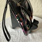 wilson's leather Wilson Leather: Mundi Black Floral Wristlet- flaws Photo 12