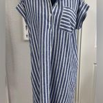 Joe Fresh  Navy and White Striped Dress Photo 0