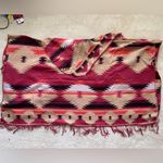 Free People  Red and Black Patterned Poncho Photo 6