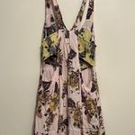 Free People  floral dress pink and yellow with cutouts flowy Photo 6