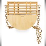 Cult Gaia 
Ark Cutout Bamboo Flap Crossbody Bag In Natural NWT $260 summer purse Photo 2