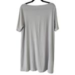 Eileen Fisher NWT Sky Blue Short Sleeve Boat Neck Tencel Tunic Top Size Medium Photo 1