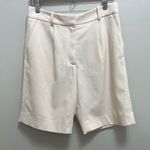 frame denim NWT FRAME Relaxed Bermuda Shorts Long Length High Rise Pockets in Bone Size 4 Photo 8