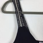 ZARA  Black Midi Dress Small Ribbed Knit Jersey Crochet Strap Vacation Photo 3