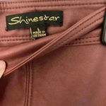 Shinestar Faux Leather Skirt Photo 2