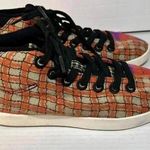 Allbirds WOMENS SIZE 8 WOOL PIPER TARTAN PLAID BRIGHT COLORS PURPLE ORANGE FUNKY Photo 2