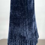 Orvis Chenille Sweater Midnight Blue Relaxed Soft Cozy Style Shiny Navy Size M Photo 2