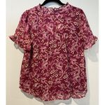 Stitch Fix NEW Beacon Apparel Top Womens Medium Pink Flutter Short Sleeve  Work Photo 1