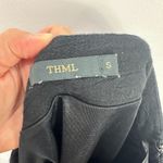 THML Skirt Womens S Black Linen Embroidered Boho Festival Coastal Chic Resort Photo 1