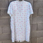 Women's Unbranded One Size Light Blue Pink Floral Nightgown Photo 1