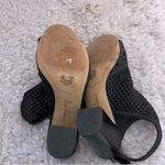 Sam Edelman  Evie  Women's Black  Leather  Woven Caged Heels Shoes Size 8.5 Photo 11