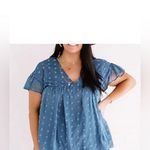 Impressions Babydoll Blue Top size S by entro Photo 1