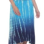 NWT Knit Tie Dye Convertible Skirt/Dress/Coverup Blue Photo 0