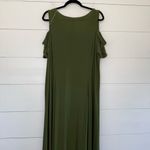 Ny Collection  Women’s 2X Olive Green Cold Shoulder Dress New Photo 4