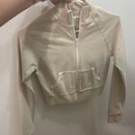 SKIMS Size XS basic sweater outdoor track jacket ap-zip-1120 bone beige NWT Photo 5