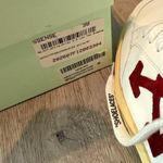 Off-White Men's White Sneakers with Yellow Sole Photo 8