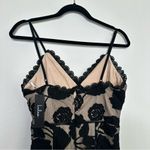 Lulus COPY - NEW Alluring Dream Black Floral Mesh Lace Trumpet Midi Dress Photo 7