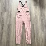 Pink Back it Up Yoga Cutout Jumpsuit Photo 2