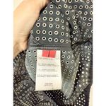 Tamara Mellon Sleeveless 100% Real Lamb Leather Grommet Top Black Womens Size 10 Photo 3