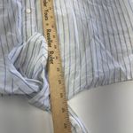 J.Crew  Top Womens Large White River Stripe Seacoast‎ Tie Front Button Up Shirt Photo 6