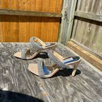 Badgley Mischka - Sade Jeweled Double-Band Stilettos‎ Heels 7 rhinestone gold Photo 4