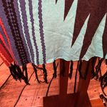 Crazy Train 🚫SOLD🚫 Colorful Knit Poncho OS Plus Size with Fringe Photo 2