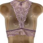 Victoria's Secret  PINK Lavender Lace Unpadded Pullover Bralette Small Photo 7