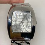 Gossip  women silver tone cuff bracelet bangle watch 32mm quartz 6.5” running Photo 1