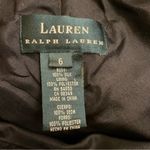 LAUREN Ralph Lauren Black Silk Lace Embellished Formal Cocktail Midi Dress 6 Photo 2