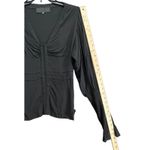 Lou Barok LBK Paris Blouse Womens S Silk Soie Coco Top Long Sleeve France Chic Black Photo 8