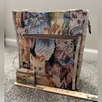 None Charming Cat Print Tote Bag With Coin Bag Photo 6