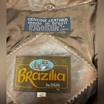Brazilia by D&H women’s genuine leather jacket, size 42 in rich chocolate brown Photo 2