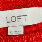 Loft Talbots Red Sweater with Heart Design Photo 3
