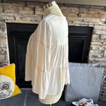 Madewell  Ivory Flowy Tier Blouse Photo 5