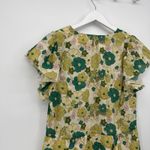 Trovata Birds Of Paradis Kristi Floral Dress Button Midi Bungalow Floral XS Boho Green Photo 11