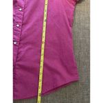 Wrangler  Wrancher Womens Long Sleeve Shirt Pearl Snap Button Up Pink Medium Photo 5