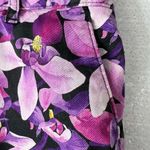 Lands' End Land’s End Shorts Size 10 5” Not Too Low Rise Purple Floral Chino Pockets Photo 2